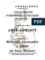 Café Concert Novembre