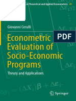 Econometric Evaluation of SocioEconomic Programs Theory and PDF