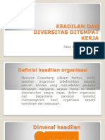 Keadilan Dan Diversitas Dalam Kerja