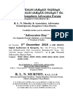 RLN Murthy Advocates Day 2019