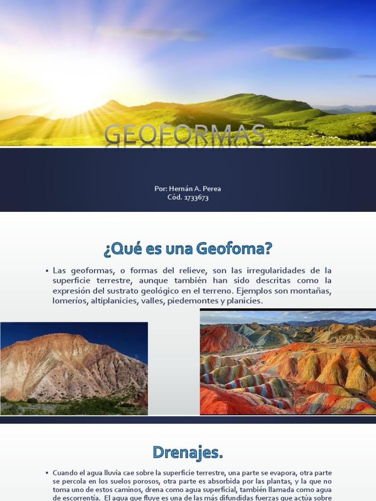 Geoformas - Patrones de Drenaje | PDF | Valle | glaciar