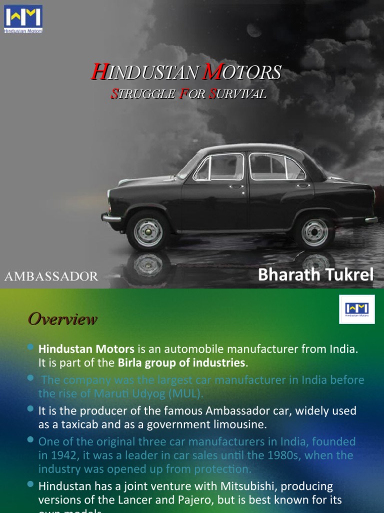 Hindustan Motors PDF Automotive Industry Vehicle Industry