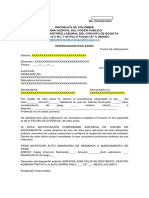 Modelo Notificacion Por Aviso CGP 292