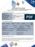 Guía para el uso de recursos educativos - Instalación Software de Optimización WinQSB - Relación de datos para situaciones problema (1)