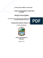 Ajuste del Esquema de Ordenamiento Territorial del municipio de Cocorná, Antioquia