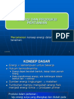 IV Energi Produksi Pertanian Dan Pangan