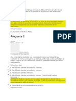 Evaluacion Final de Investigacion de Mercadeo