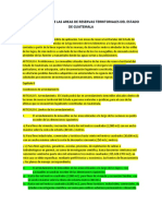 Ley Reguladora de Las Areas de Reservas Territoriales Del Estado de Guatemala