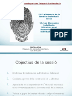 1.4. La Formació de La Identitat Individual I Social 1.5. Les Diferències I Dificultats PDF