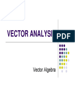 VECTOR ANALYSIS Vector Algebra PDF