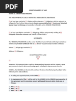 Conditional Deed of Sale