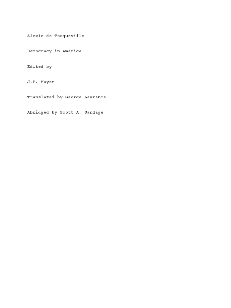 Vol1&2 - Abridgement by Scott Sandage | PDF | Federal Government Of The ...