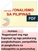 Pag-Usbong NG Nasyonalismo Sa Pilipinas