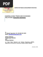Download 30 Nigeria-China Trade and Economic Relations Executive Summar by bogobon SN44710451 doc pdf