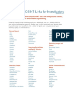 OSINT Links For Investigators PDF