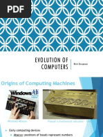 PRESENTATION-History and Evolution of Computer | PDF | Areas Of ...