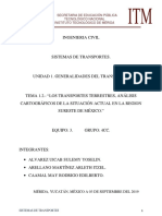 Trabajo #2. Transportes Terrestres y Cartografia