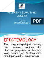 Filsafat Ilmu Dan Logika 3 Epistemologi