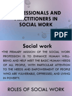 Trueprofessionals and Practitioners in Social Work True