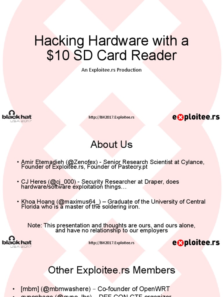 Hacking Hardware PDF | PDF | Flash Memory | Secure Digital