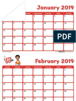 Lets-Go-L1 Calendar 2019