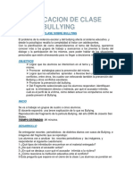 Planificacion de Clase Sobre Bullying