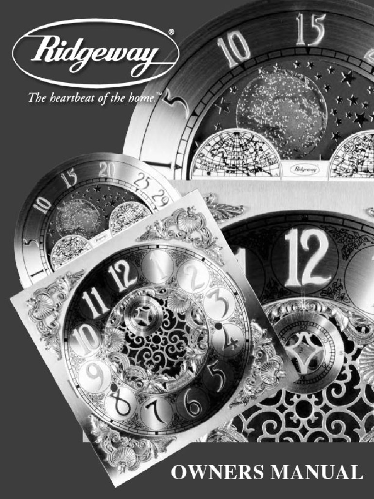 Ridgeway Grandfather Clock Manual PDF PDF Clock Time
