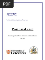 Postnatal Care