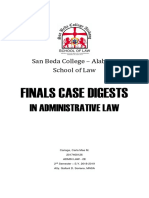 San Beda Law Finals Case Digests in Admin Law