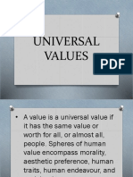 Universal Values Report