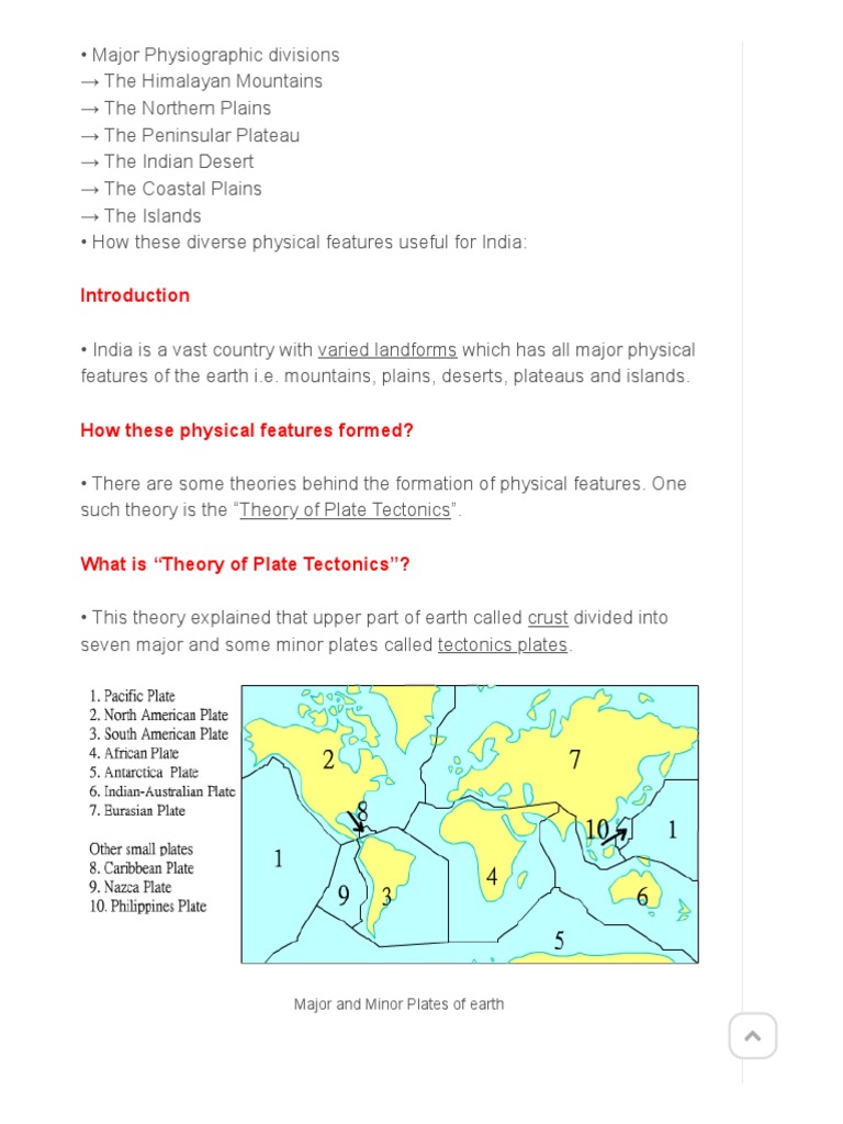 Notes of CH 2 Physical Features of India Class 9th Geography Study Rankers PDF PDF