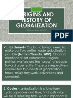Lesson 3 Origins and History of Globalization