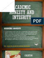 Academic Honesty and Integrity