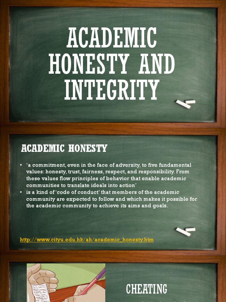 Principles of Academic Integrity | PDF | Academic Dishonesty | Integrity