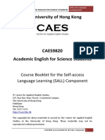 CAES9820 - 1920 - Sem2 - Course Booklet - SALL - STUDENT