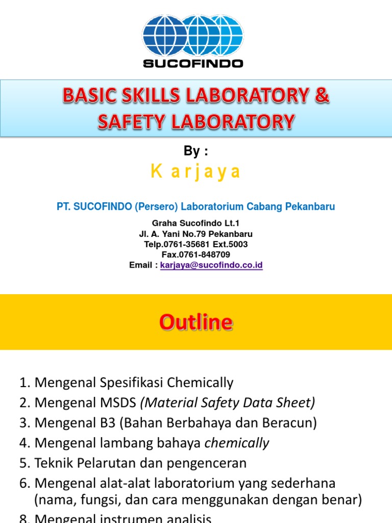 Basic Skills Laboratory & Safety Laboratory PDF