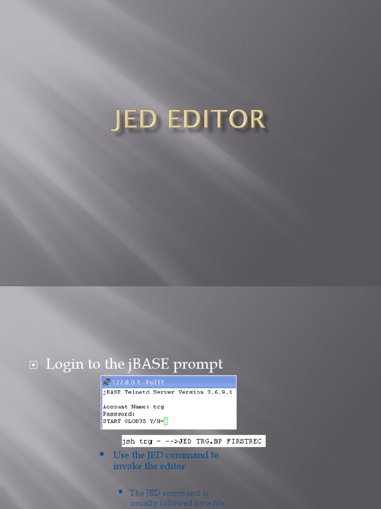 Jed Editor | PDF