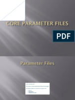 Core parameter files