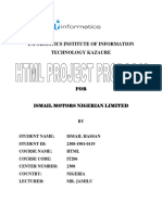 It206 - 2308-1901-0119 Dit HTML Proposal