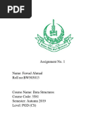 Assign 1 AIOU Data Structure