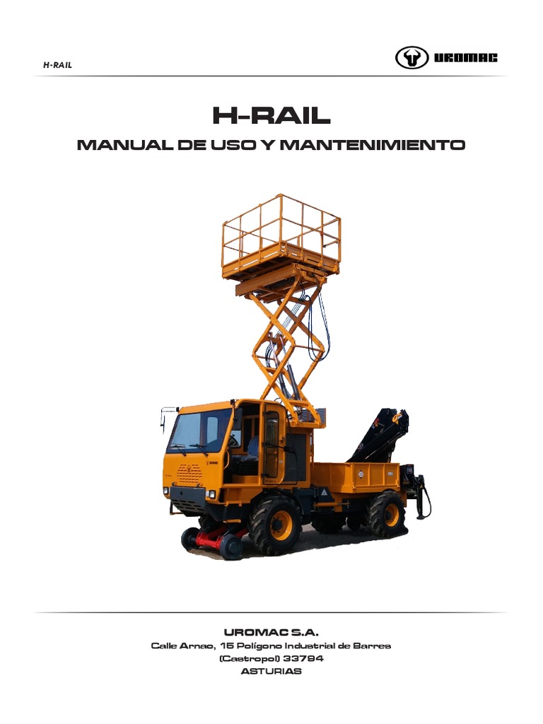 Manual Uso y Mantenimiento H-Rail | PDF | Neumático | Hidráulica