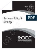 MBCG743D Business Policy and Startegy PDF