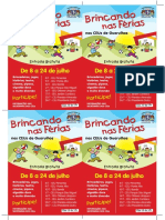 Folheto Brincando 2016 - Montagem