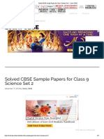 Solved CBSE Sample Papers For Class 9 Science Set 2 - Learn CBSE