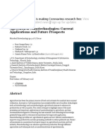 Agricultural Nanotechnologies Current Applications and Future Prospects PDF