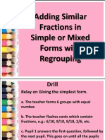 Adding Similar Fractions in Simple or Mixed Forms