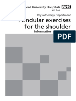 12sii. Shoulder - Pendular Exercises (Oxford University Hospitals, 2014) PDF