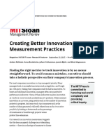 Creating Better Innovation Measurement Practices