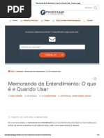 Memorando de Entendimento