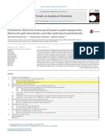 Colorimetric detection of mercury(II) based on gold nanoparticles, fluorescent gold nanoclusters and other gold-based nanomaterials.pdf